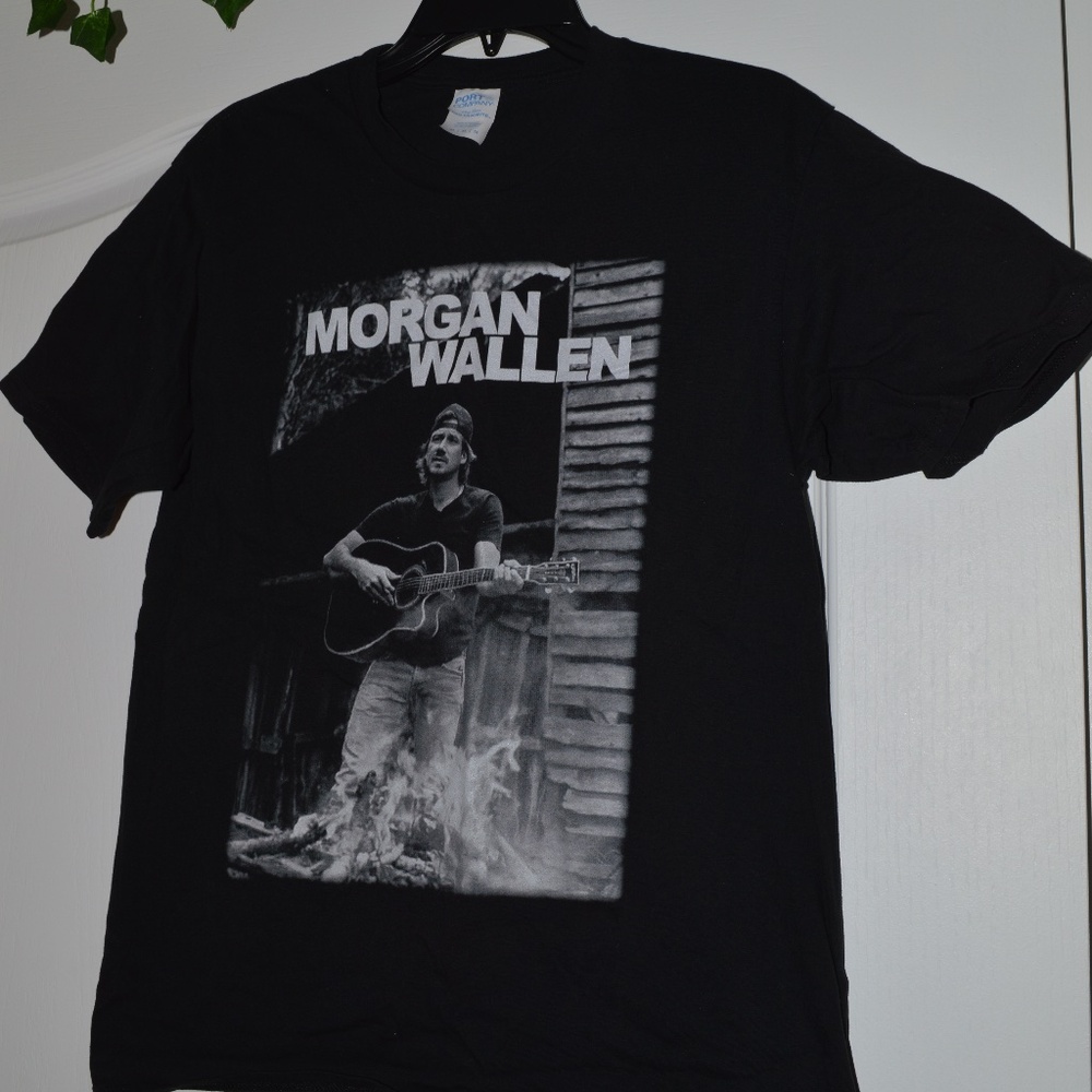 Morgan Wallen Plain Black Tee